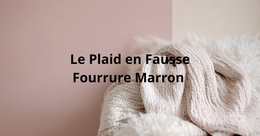 Tout savoir sur le plaid en fausse fourrure marron