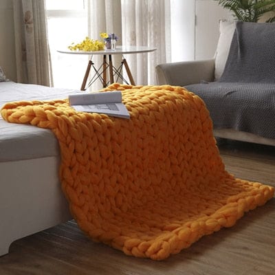 Plaid Tricot Orange - Édition Spéciale 150x200 cm / Orange