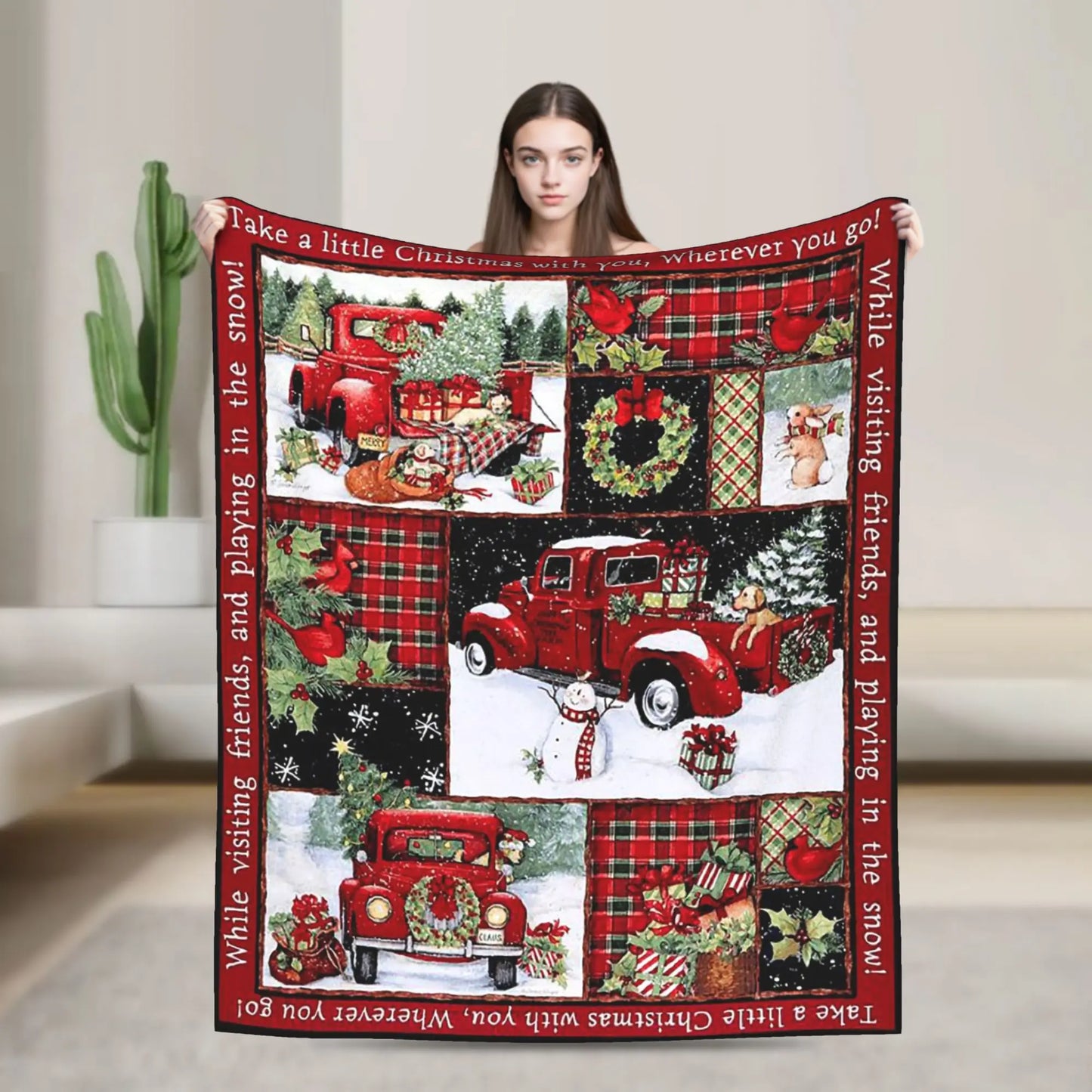 Plaid La Ruby Car Red
