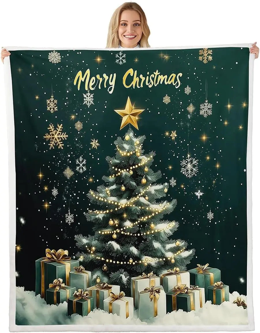 Plaid Noël Sapin Coffrets Magiques Giftino