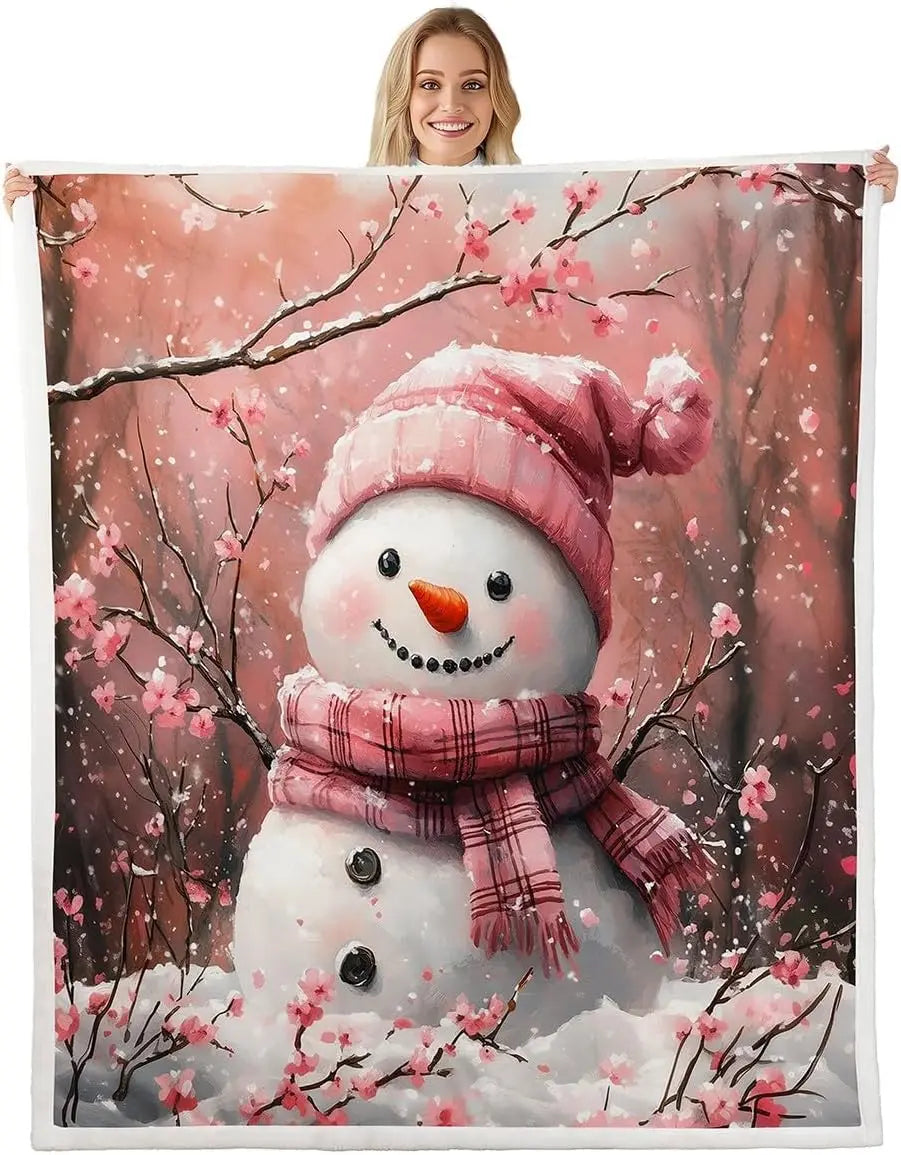 Plaid Noël Bonhomme de Neige Givro le Coquin des Neiges