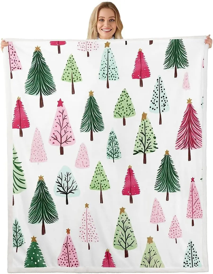 Plaid Noël Sapin Paquets Festifs Evergreenio