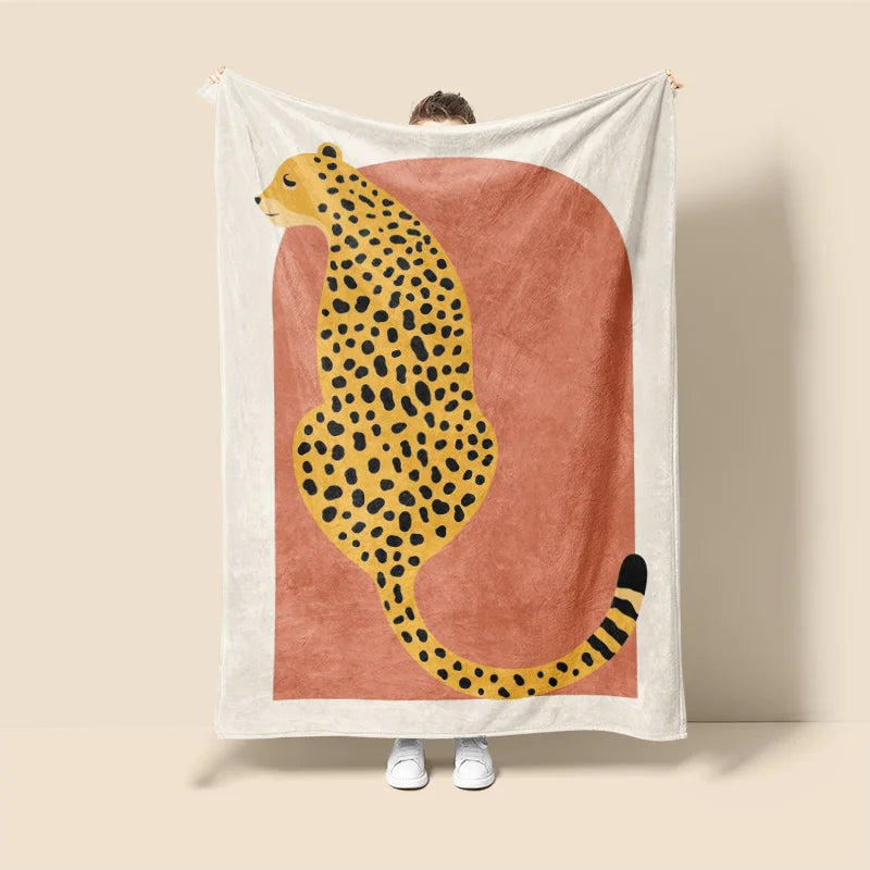 Plaid Perso Guépard Doré