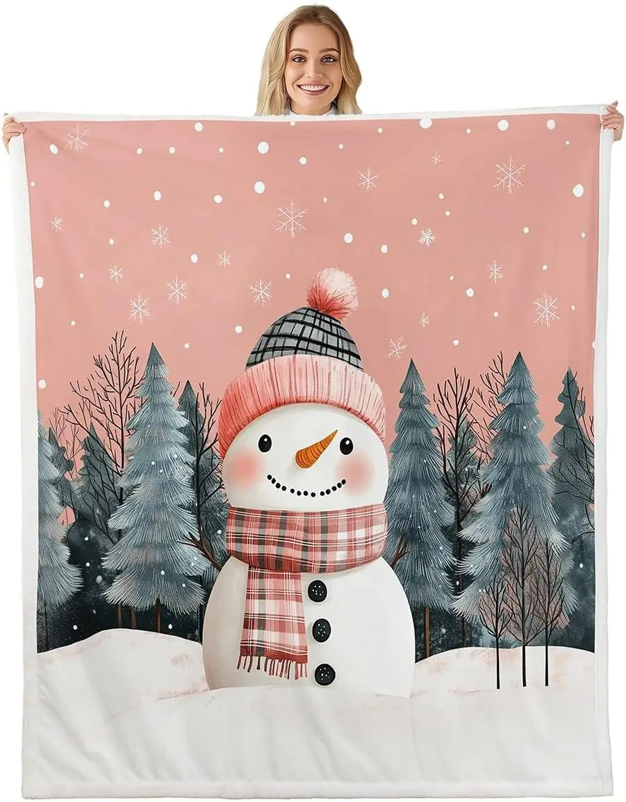 Plaid Noël Snowy le Doux Bonhomme