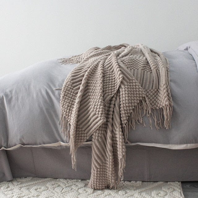 Plaid en Laine XXL Beige / 125x170 cm