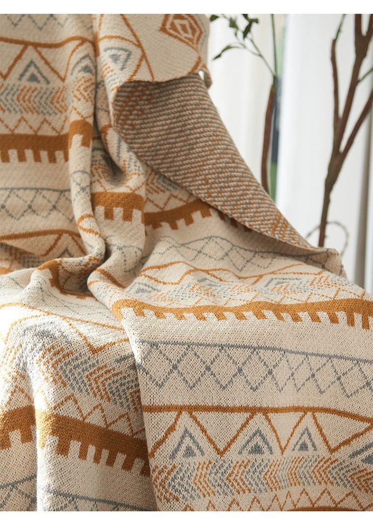 Plaid Nordique Cosy & Trendy Blanc / 120x150 cm