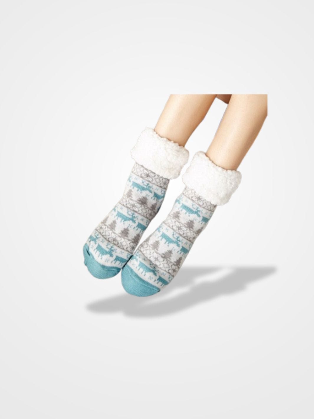 Chausson Chaussette de Noël Femme JingleBell Co. Bleu Ciel / 39