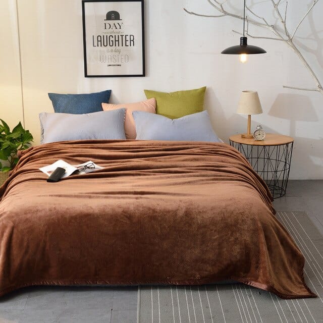 Plaid Polaire Chaud Café Cosy Café / M - 120x200 cm Plaid confort individuel | Fauteuil & sieste