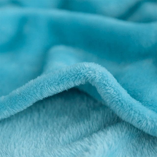 Couverture Plaid Polaire Bleu CozySoft™