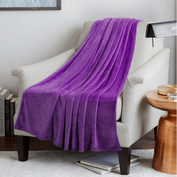 Couverture Plaid Polaire Ultra-Douce Violet