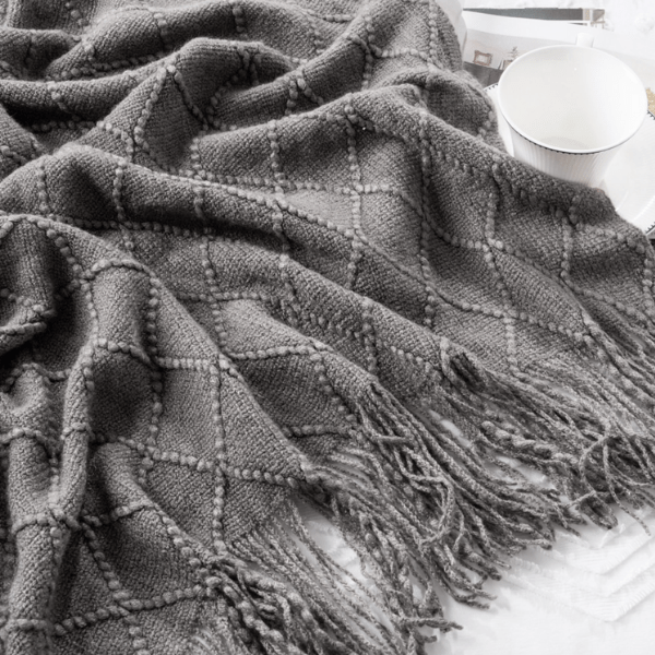 Plaid Laine Élégant Gris - Exclusive Collection Gris / 125x150 cm