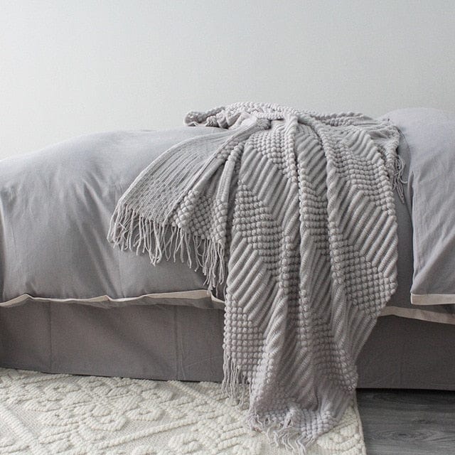 Plaid en Laine XXL Gris / 125x170 cm