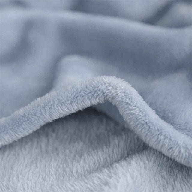 Couverture Plaid Polaire Gris - Confort Absolu Gris / 130X150 cm