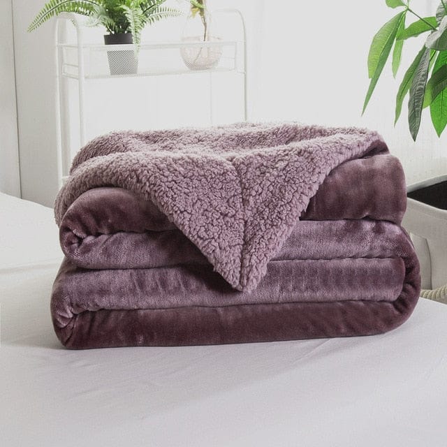 Plaid Polaire Léger Marron - Confort Absolu Marron / Taille M - 100x120 cm