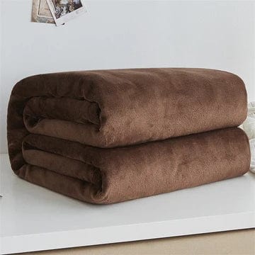 Un Plaid Polaire - Une promesse de réconfort Marron / Taille M - 150x 200 cm
