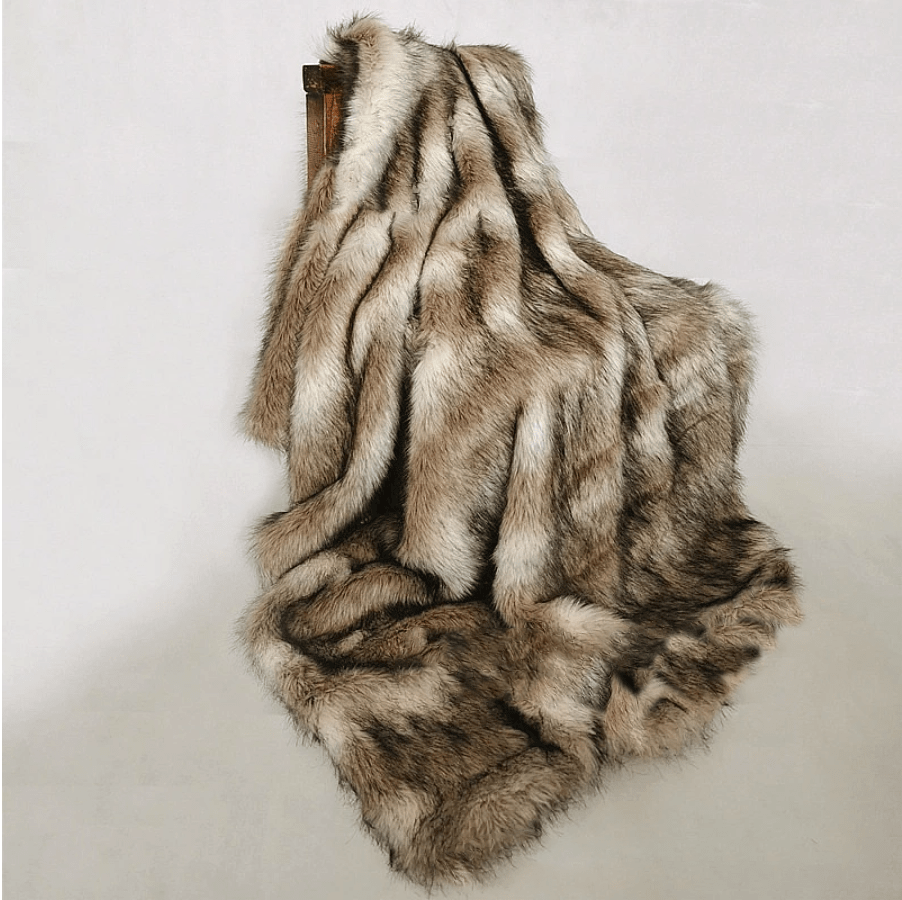 Plaid Luxe en Fausse Fourrure Pelage / Taille S/M - 100x150 cm