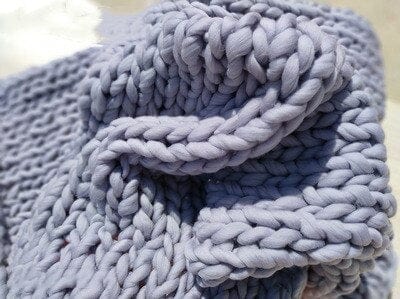 Plaid Douillet en Maille Chunky