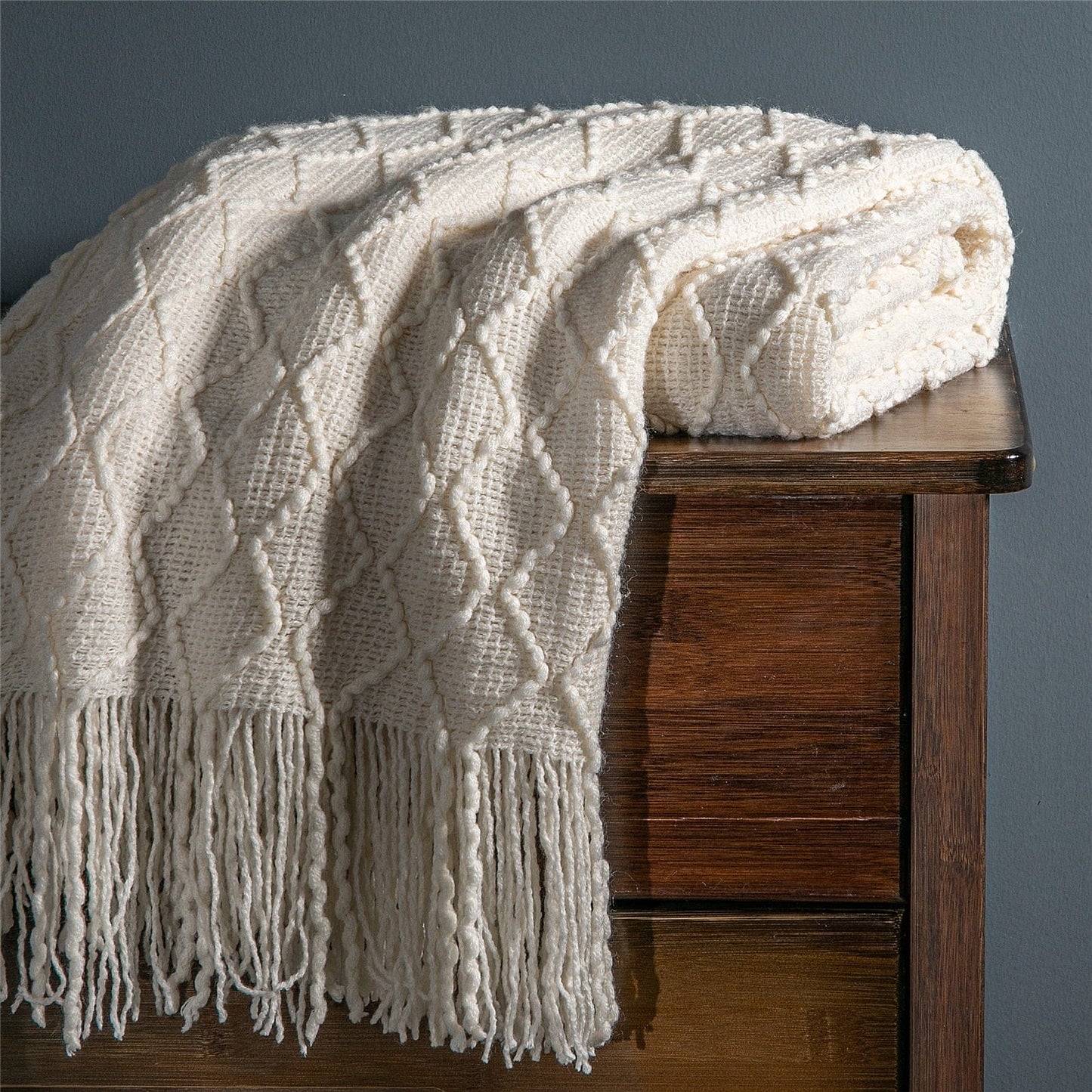 Plaid en Laine Crème Luxe