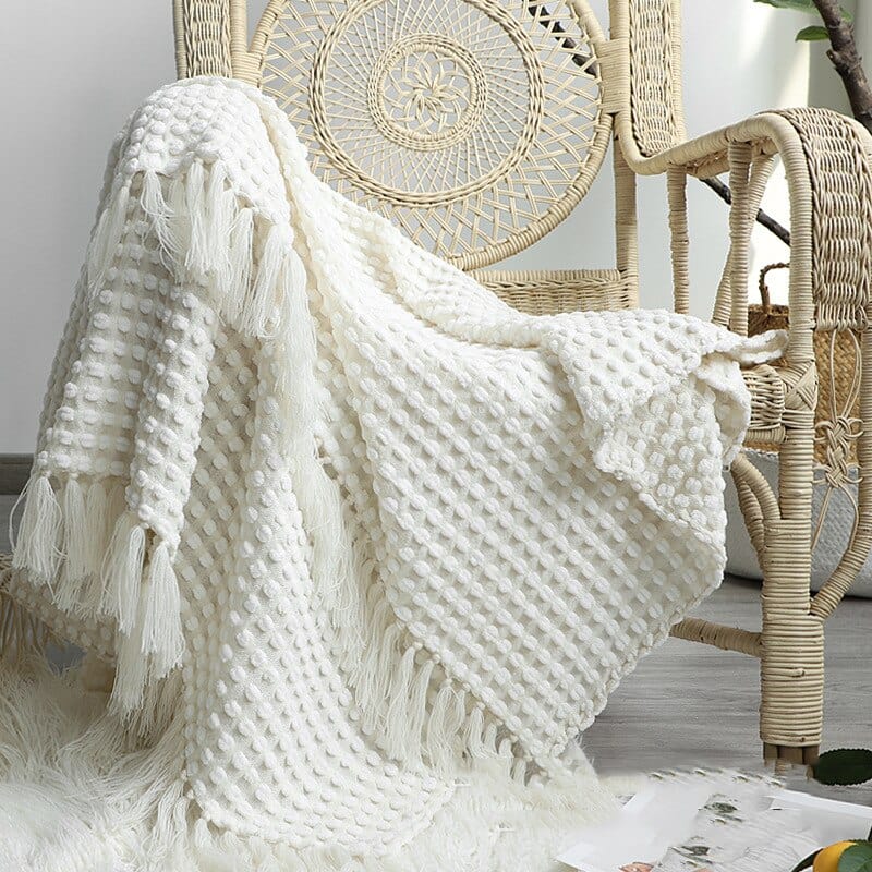 Plaid Nordique Blanc de Luxe