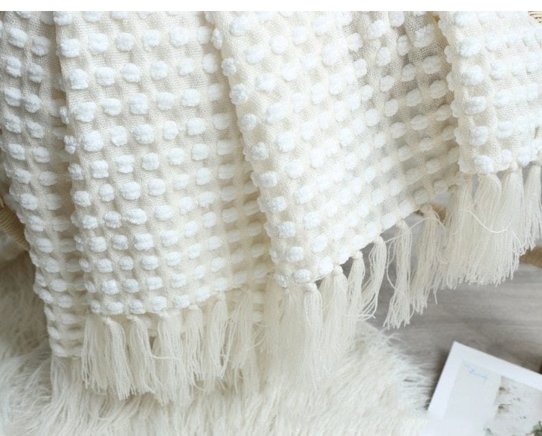 Plaid Nordique Blanc de Luxe