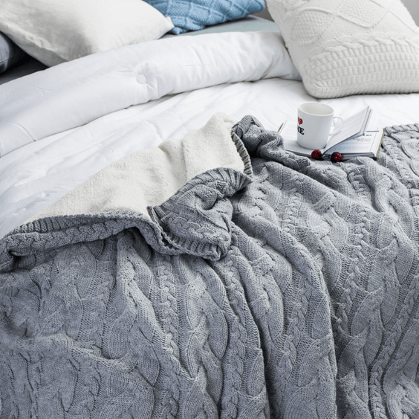 Plaid Plush Gris