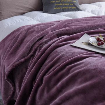 Plaid Polaire de Luxe Bleu Canard