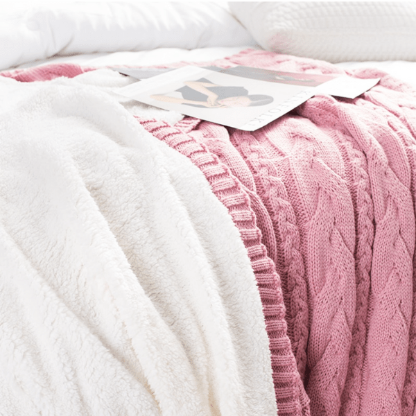 Plaid Polaire Rose Douceur