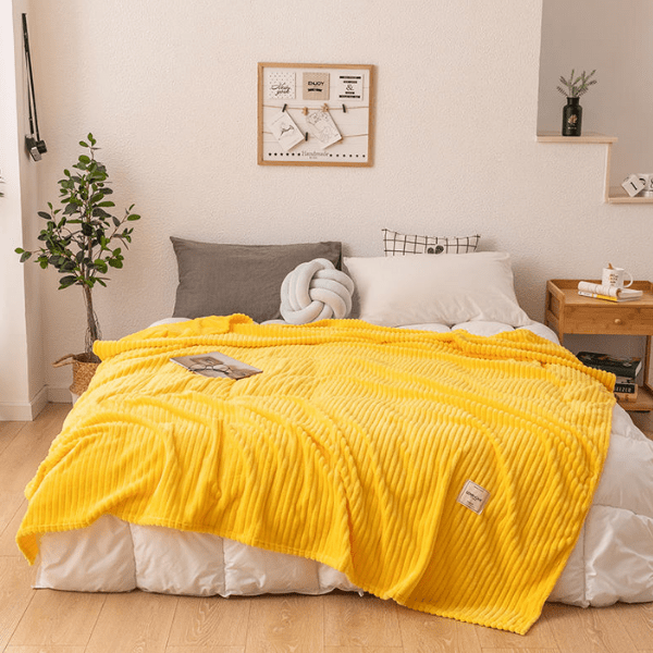Plaid Safran Sunny Jaune