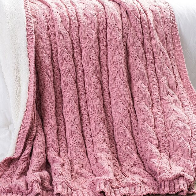 Plaid Polaire Rose Douceur Rose / 100x125 cm