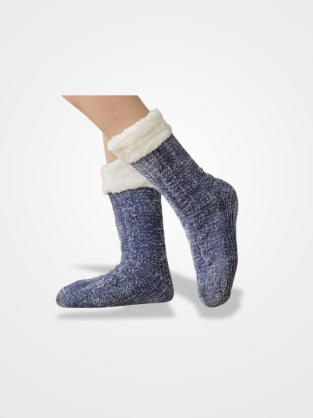 Chausson Chaussette Femme - Bleu Velours de Luxe Taille Unique / Bleu