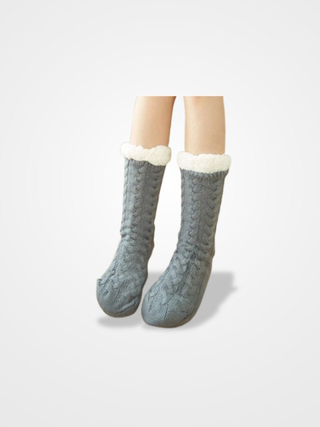 Chausson Chaussette Femme Gris - Collection Confort chic Taille Unique / Gris