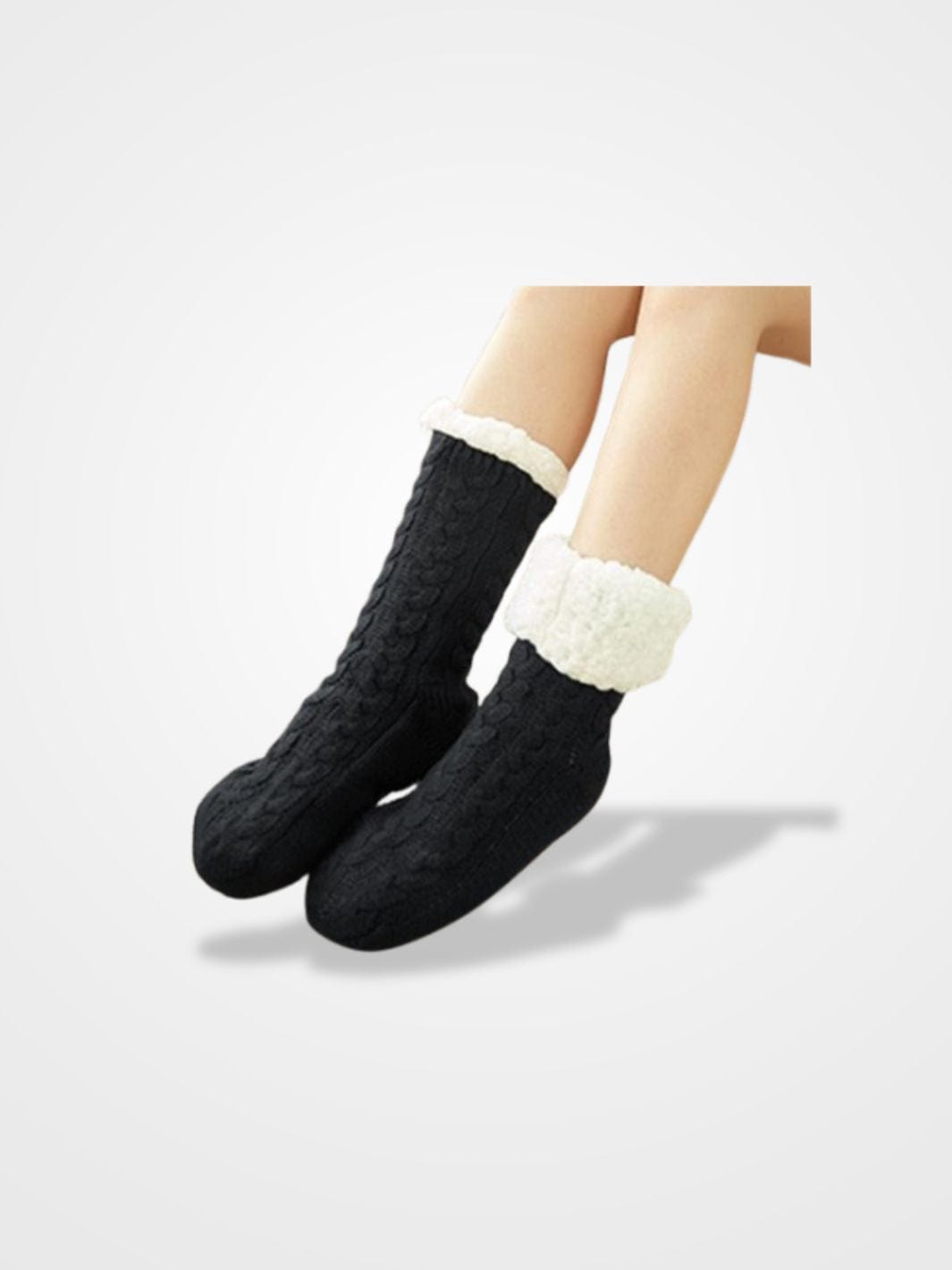 Chausson Chaussette Femme Noir - Style et Confort au Féminin Taille Unique / Noir