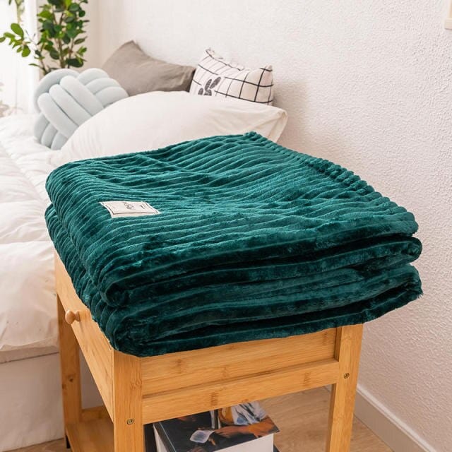 Plaid en Teinte Vert d'Eau Vert D'eau / Taille L - 150x200 cm