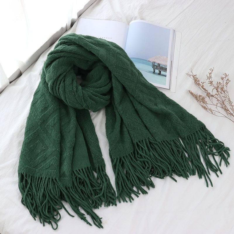 Plaid Norvégien Hygge Cosy Vert / Taille M - 130x170 cm