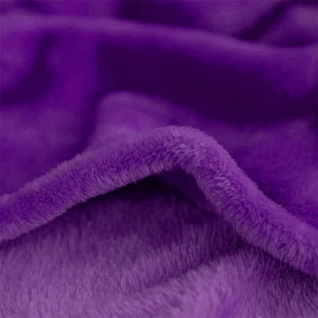 Couverture Plaid Polaire Ultra-Douce Violet Violet / 130X150 cm