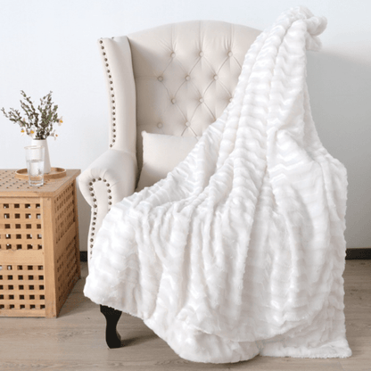 Plaid Hiver Bouclé Ours Polaire  150x125 cm