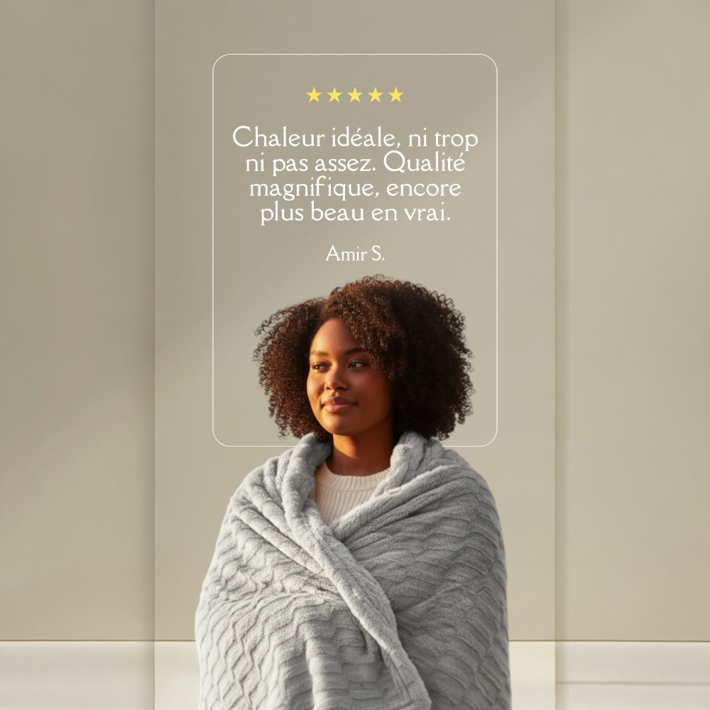 Plaid polaire Doudouxie confort avis client - justaplaid