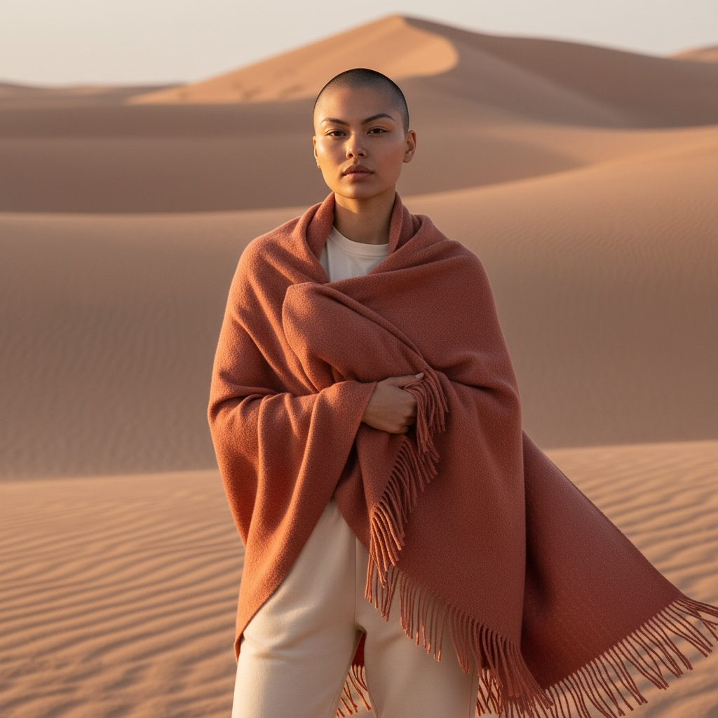 Plaid en laine Corail Chic - Justaplaid