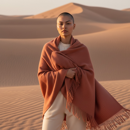 Plaid en laine Corail Chic - Justaplaid