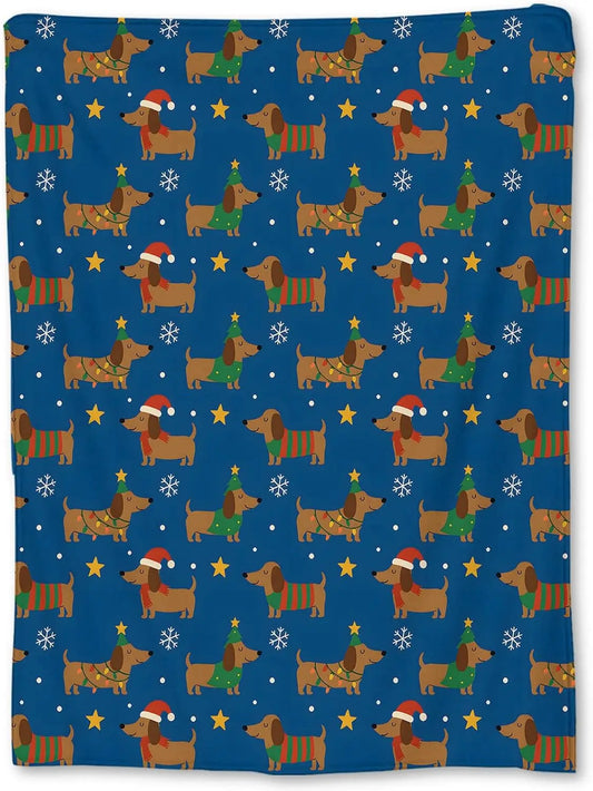 Plaid Noël Chien Ruffy Joyeux Christmas