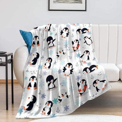Plaid Noël Tuki le Pingouin Polaire
