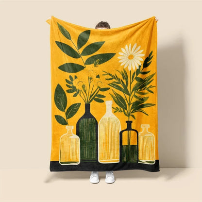 Plaid Perso Fleurs Solaires