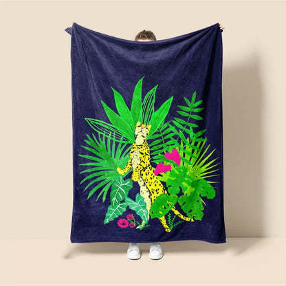 Plaid Perso Léopard Antique