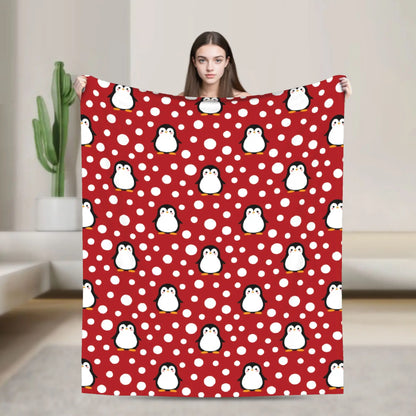 Plaid Noël Icy le Pingouin