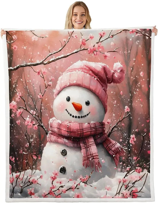 Plaid Noël Bonhomme de Neige Givro le Coquin des Neiges