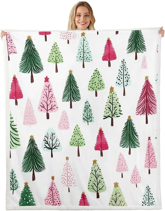 Plaid Noël Sapin Paquets Festifs Evergreenio