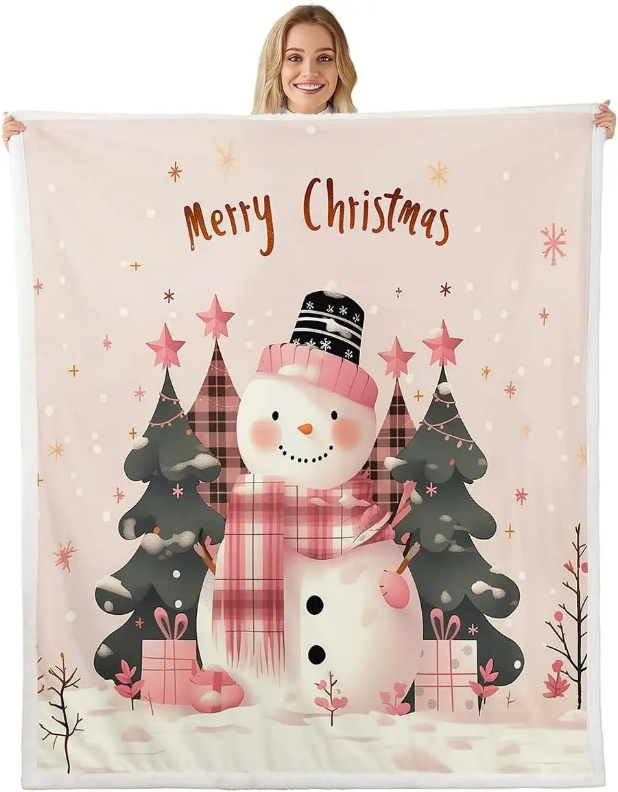 Plaid Noël Bonhomme de Neige Nivéo le Charme de Neige