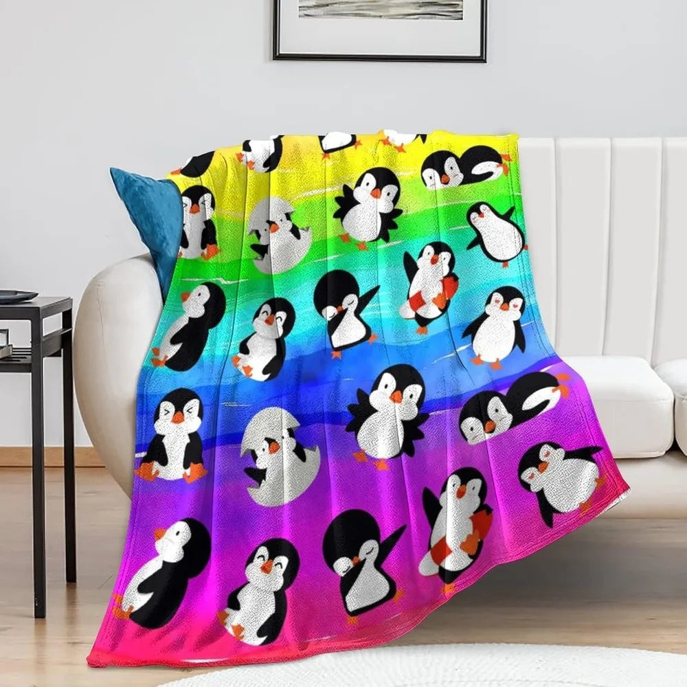 Plaid Noël Tuki le Pingouin Polaire