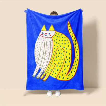 Plaid Perso Félin de Minuit