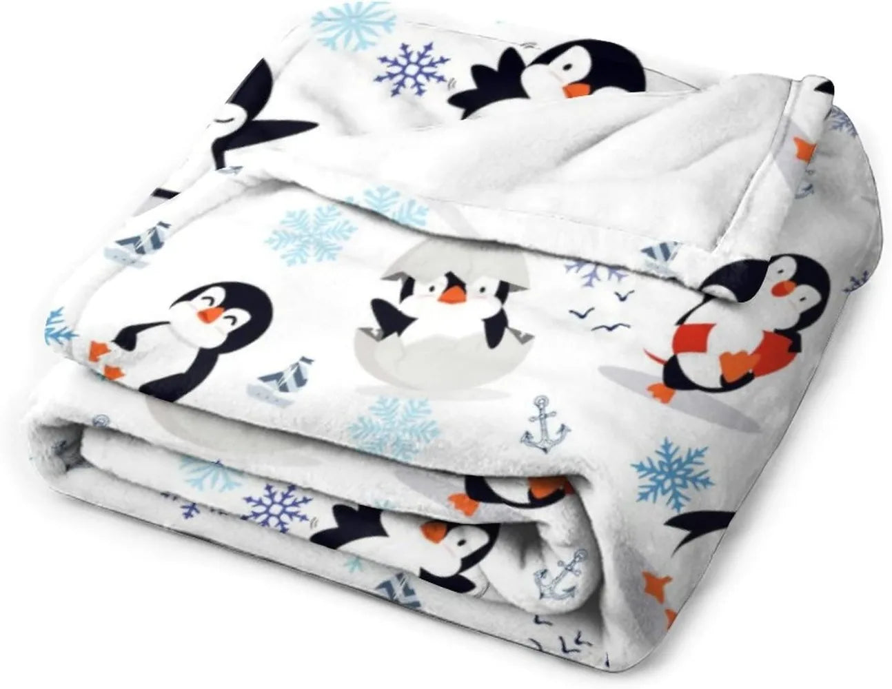 Plaid Noël Tuki le Pingouin Polaire
